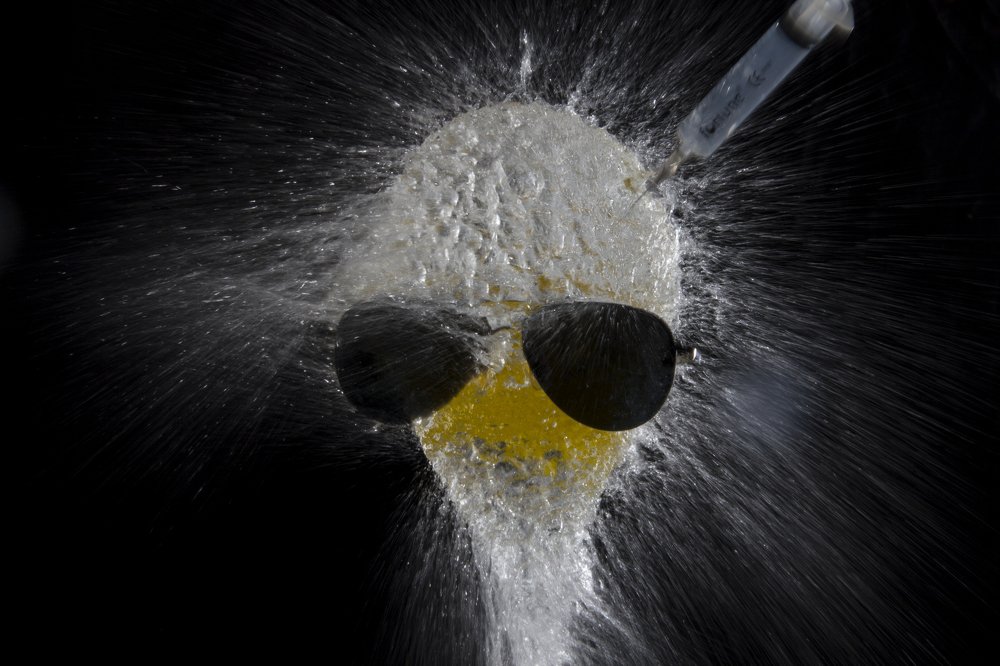water filled balloon explosion