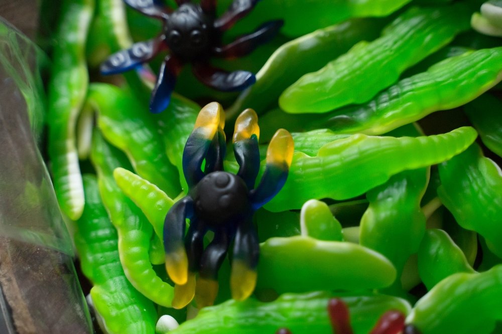 Мармелад в виде пауков