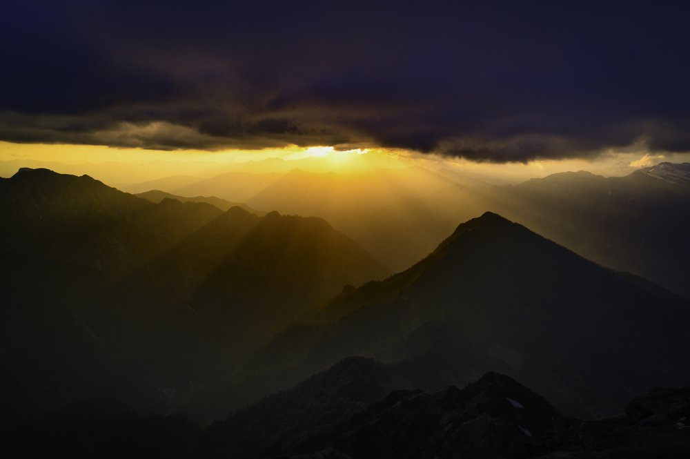 Sunset in Himalaya