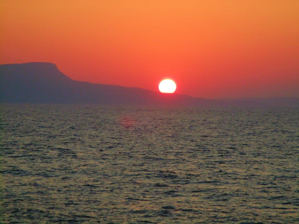 Sunset in Rethymno in Crete