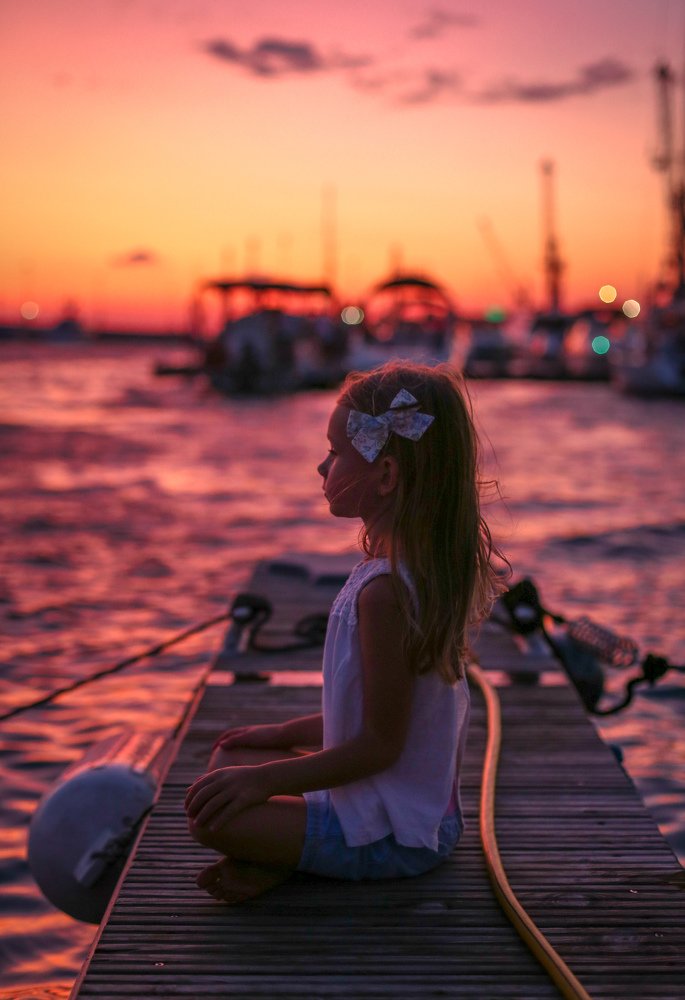 Закат на море