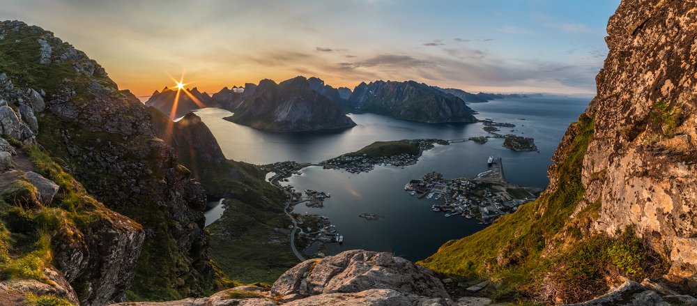 Midnight sun of Norway