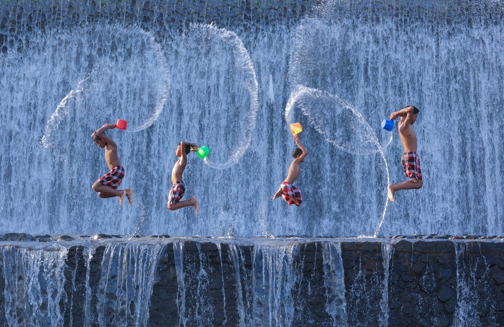 Kids waterfall