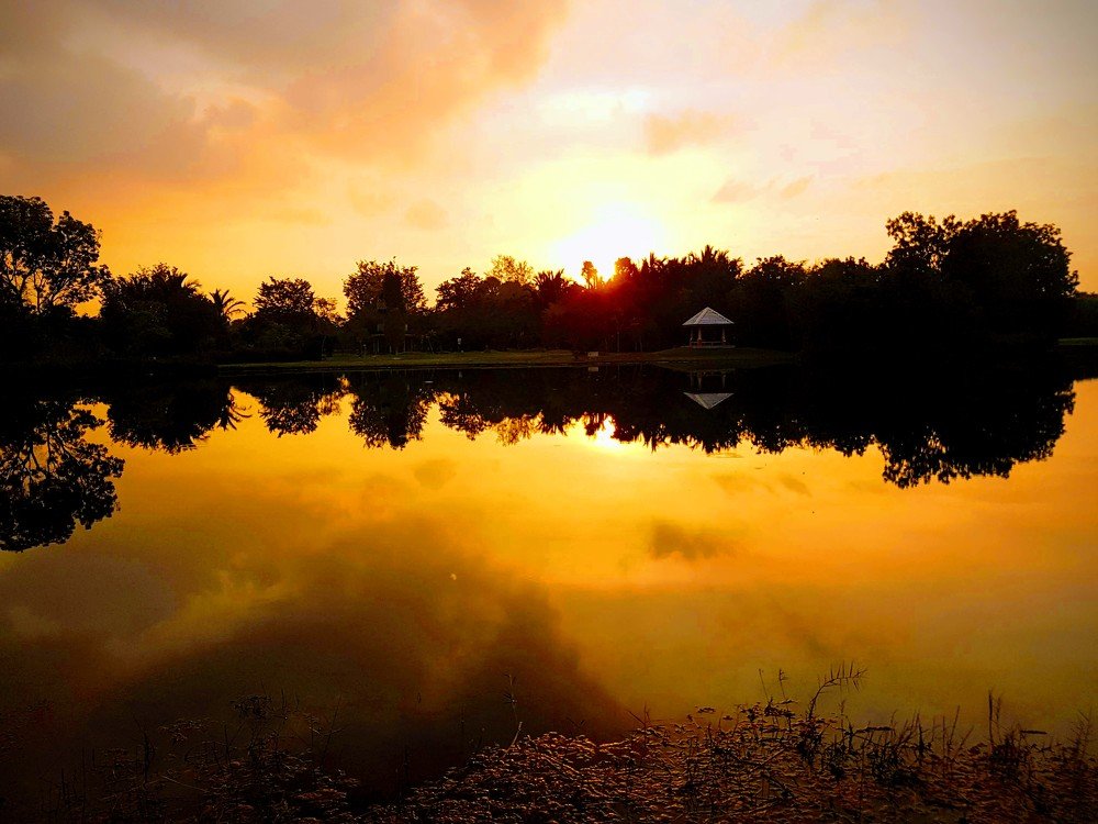 When sunset goes down