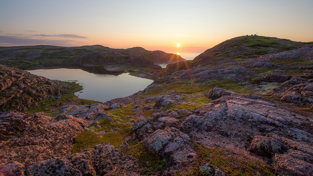 Закат на побережье Баренцева моря