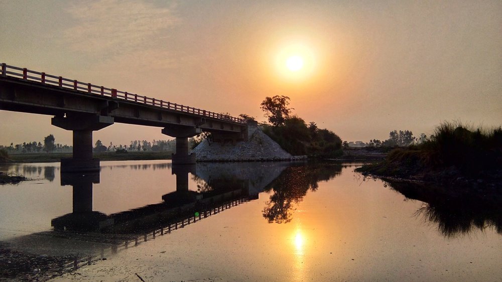The morning scene
