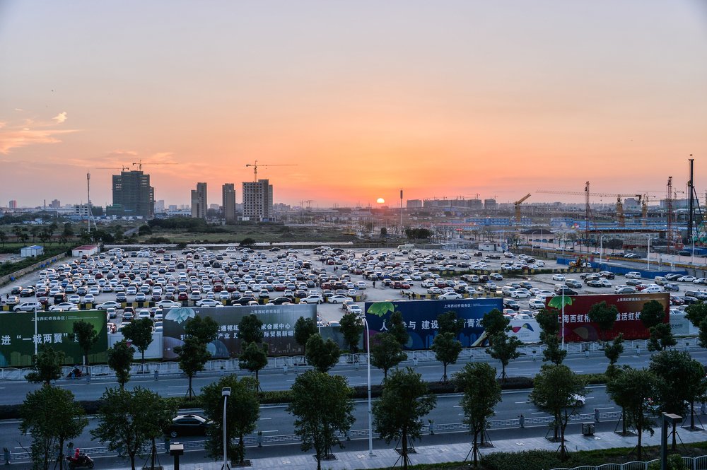 Закат в Шанхае