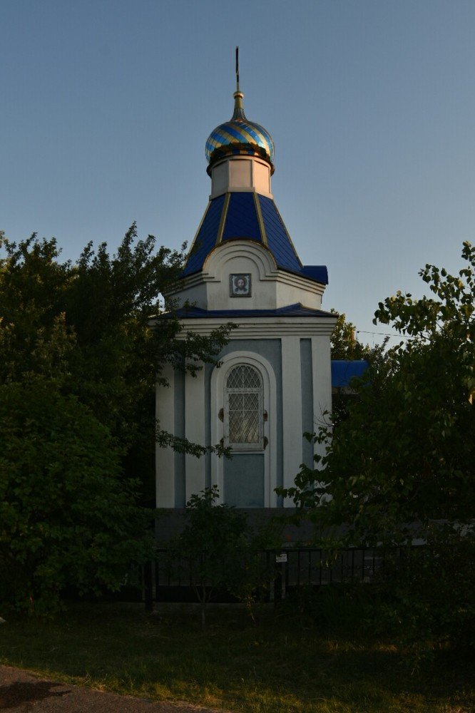 Chapel in the sunset time