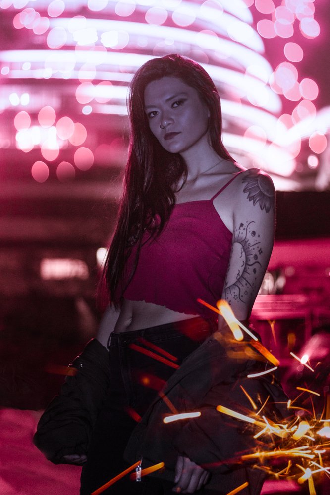 This girl is on fire