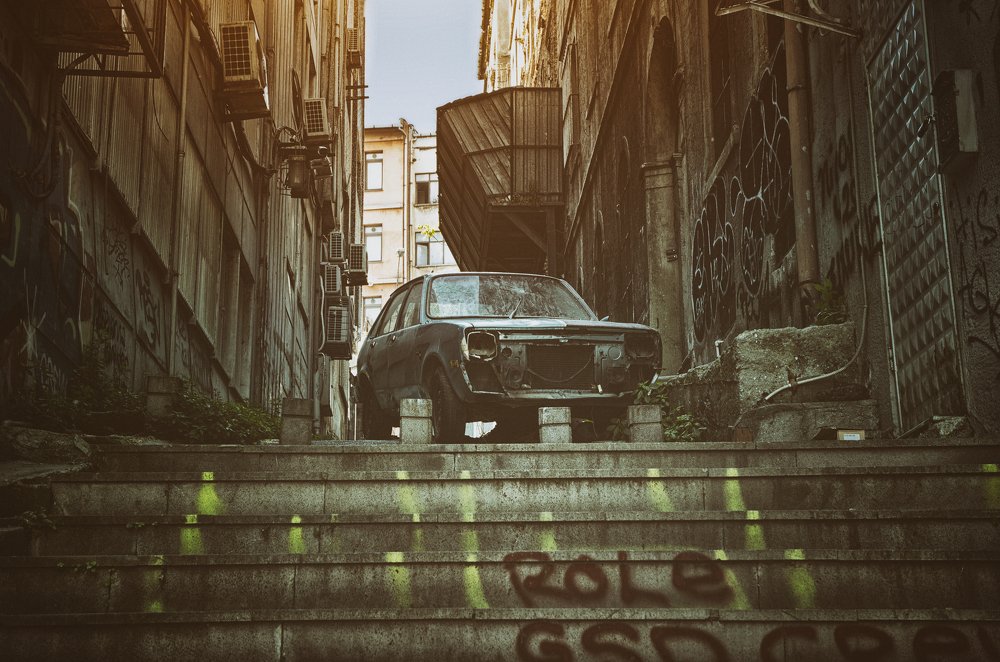 Скелет железного "коня"