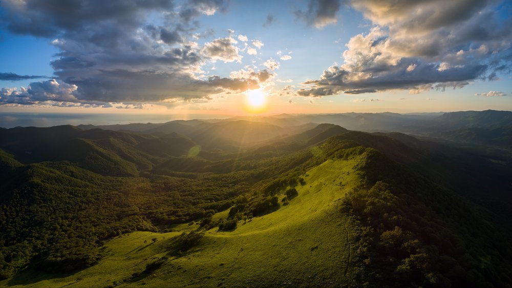 Закат в горах