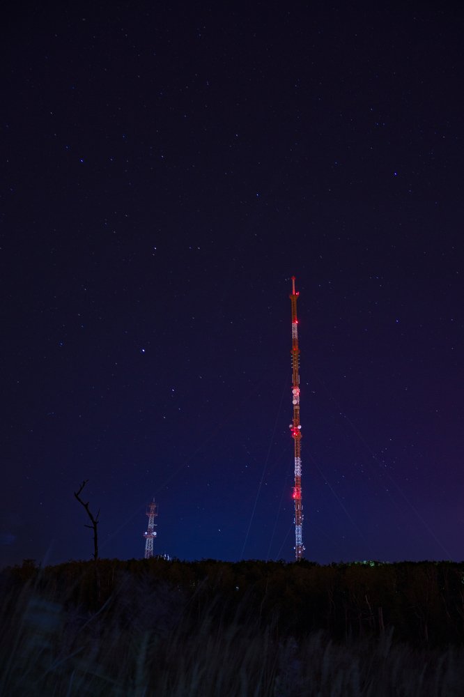 Г. Жигулевск, гора "Шишка" вид на телевышку