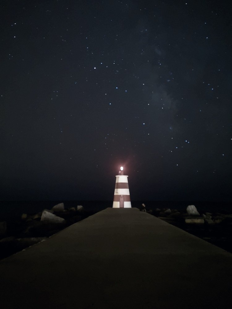Milky way lighthouse