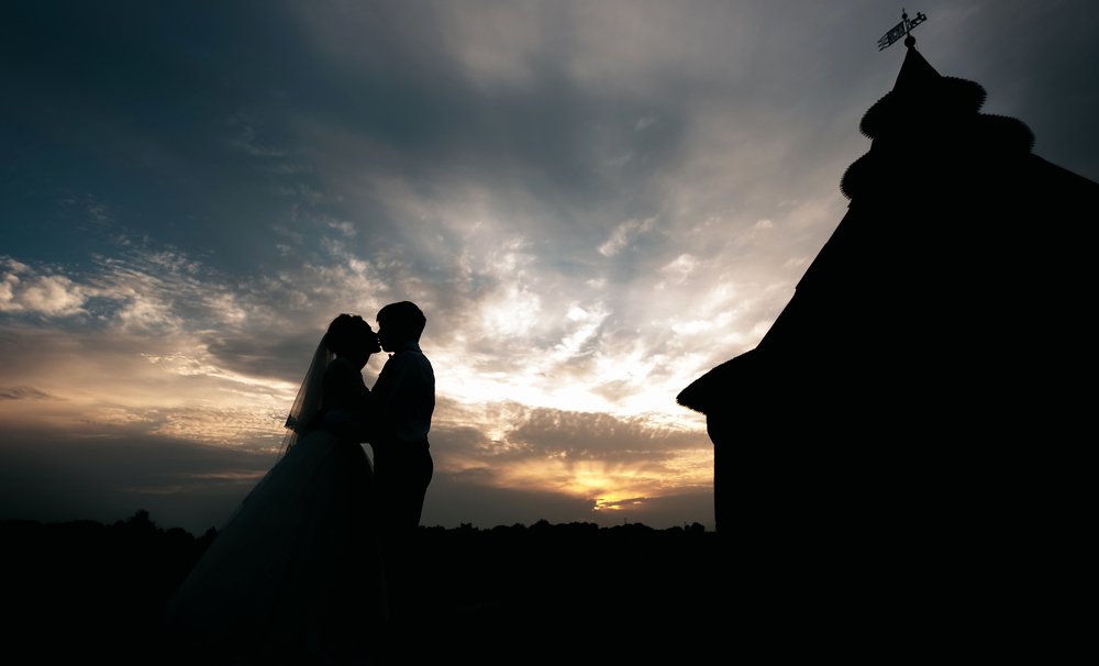 Sunset on the Pokrovsky tower