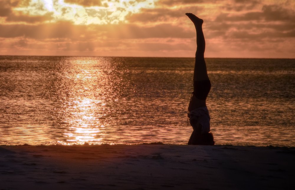 Yoga sunset