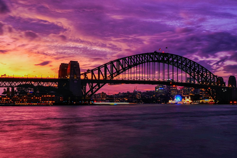 Harbour Bridge At Dusk