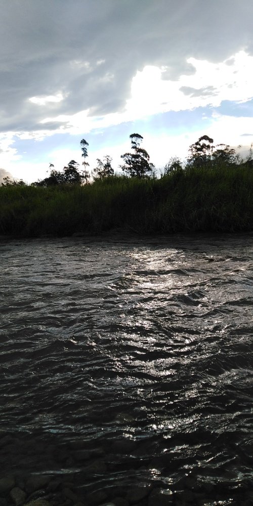SUNSET AT KOMON RIVER