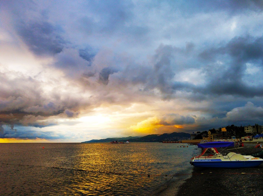 закат над Черным морем