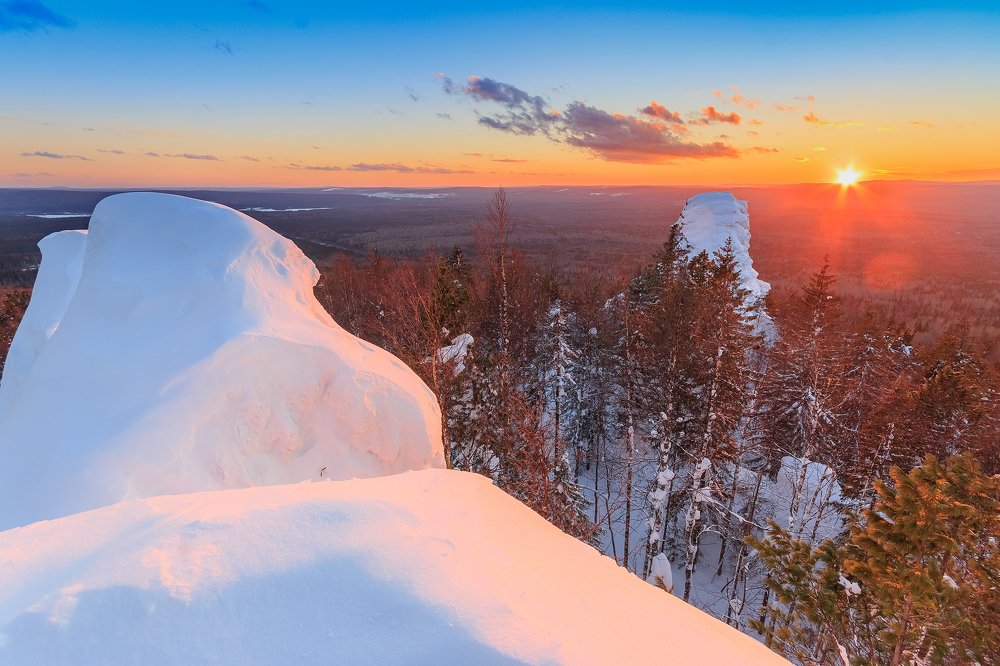 Закат на горе Колпаки