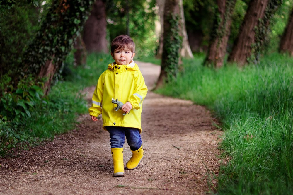 Yellow raincoat