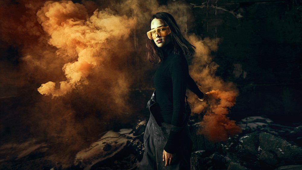 Оранжевый дым