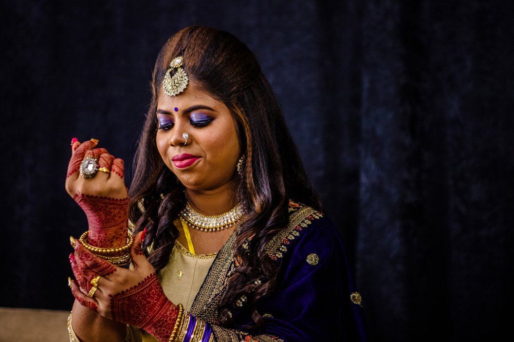Indian bride portrait