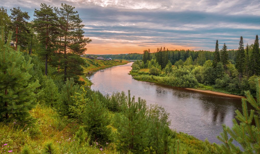 На Сосьве реке.