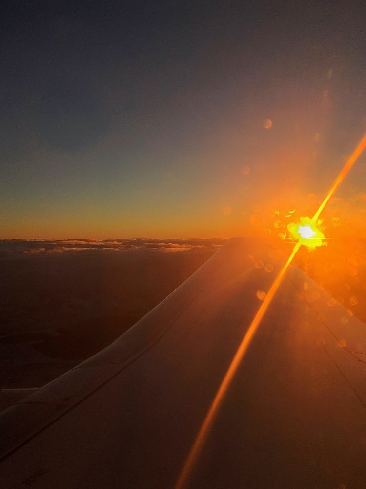 закат с высоты