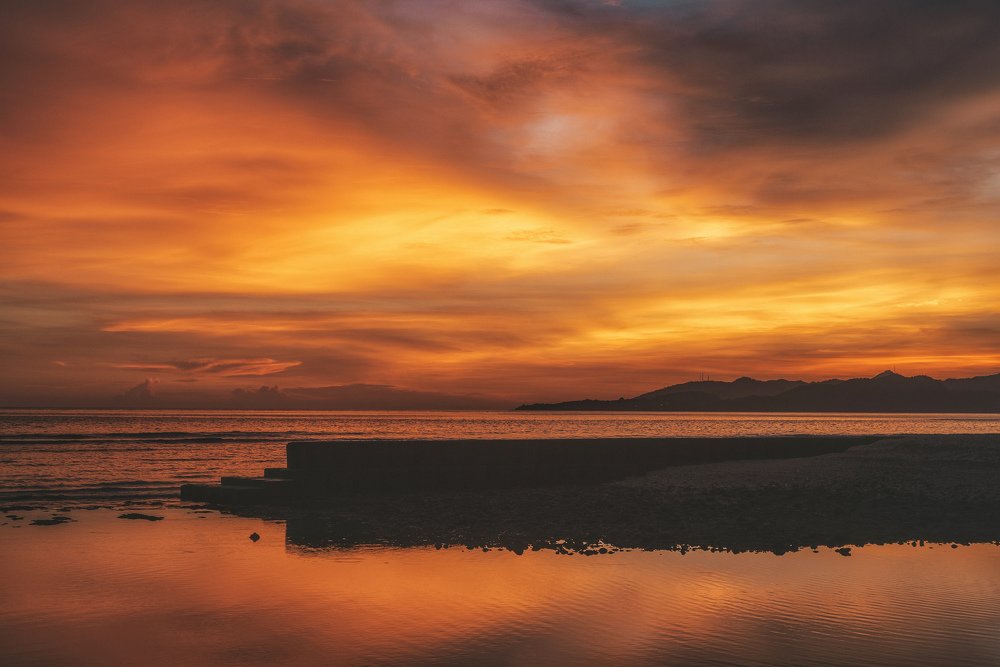 Закат на севере Бали