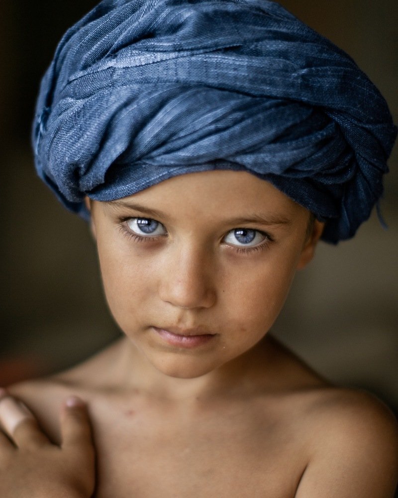 Голубой тюрбан