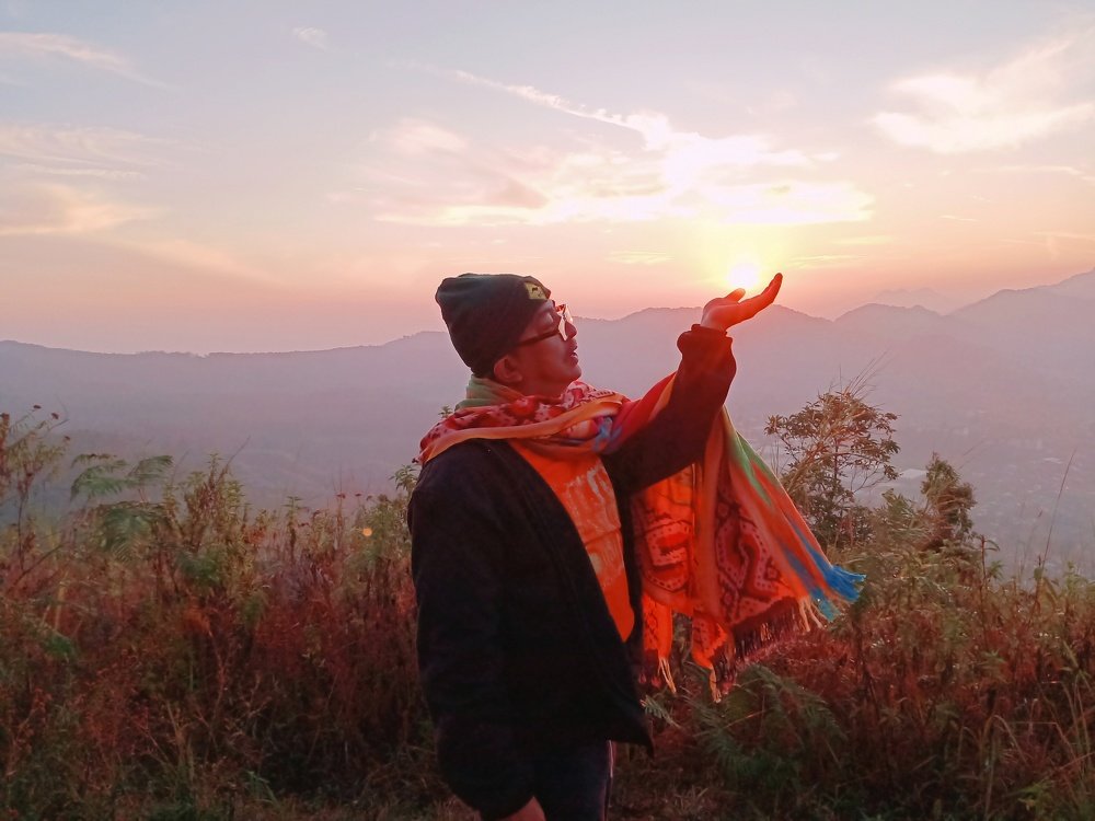 Sunrise at my hand