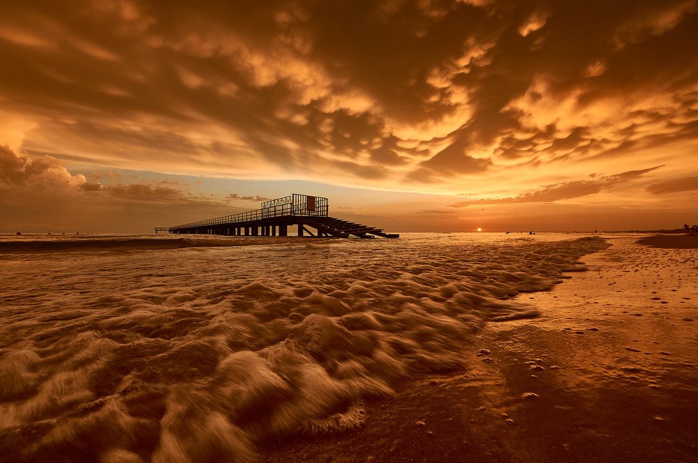 Закат на Черном море