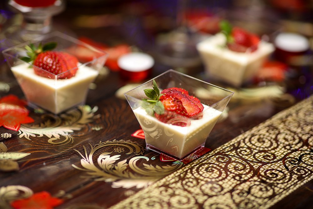 Клубничная паннакота