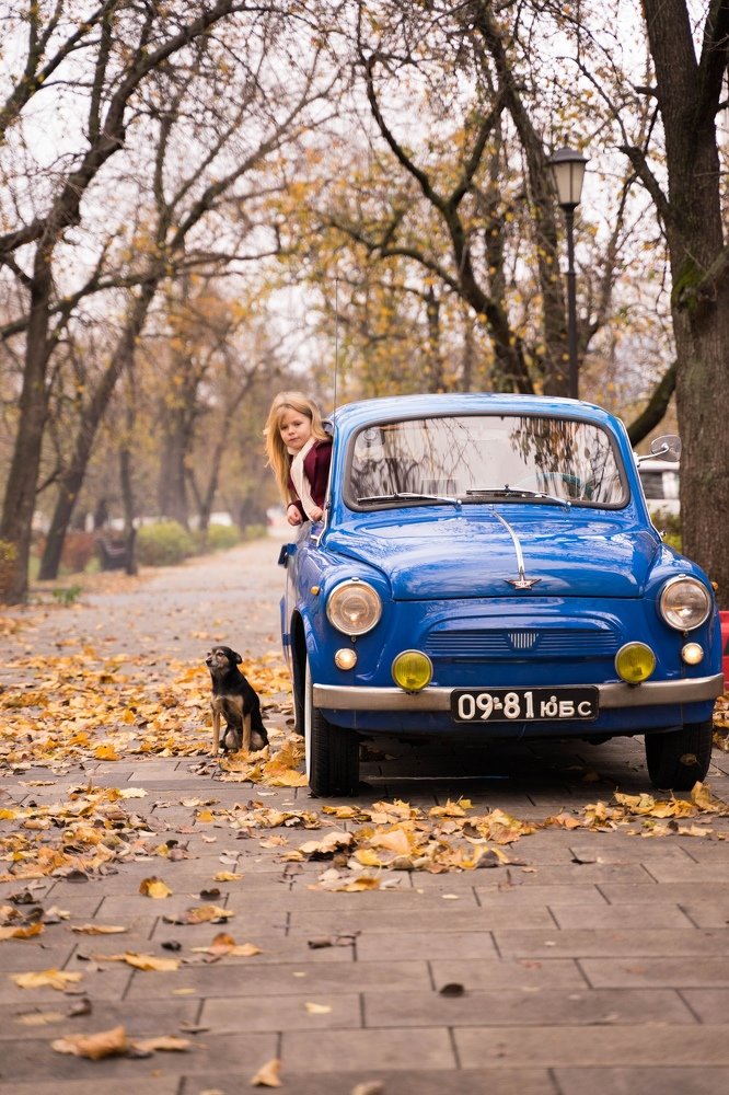 Голубая машина