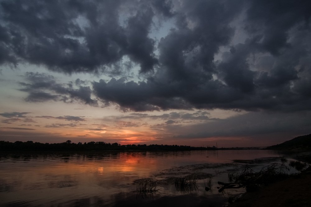 Закат над рекой Ока