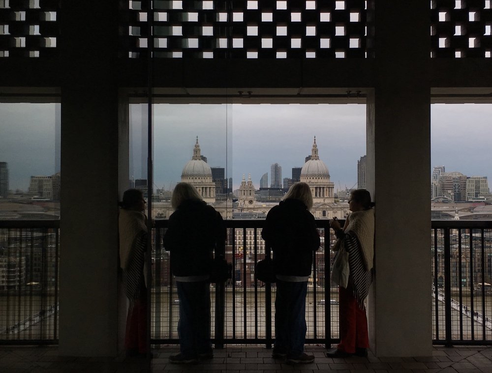 Mirrors in a city