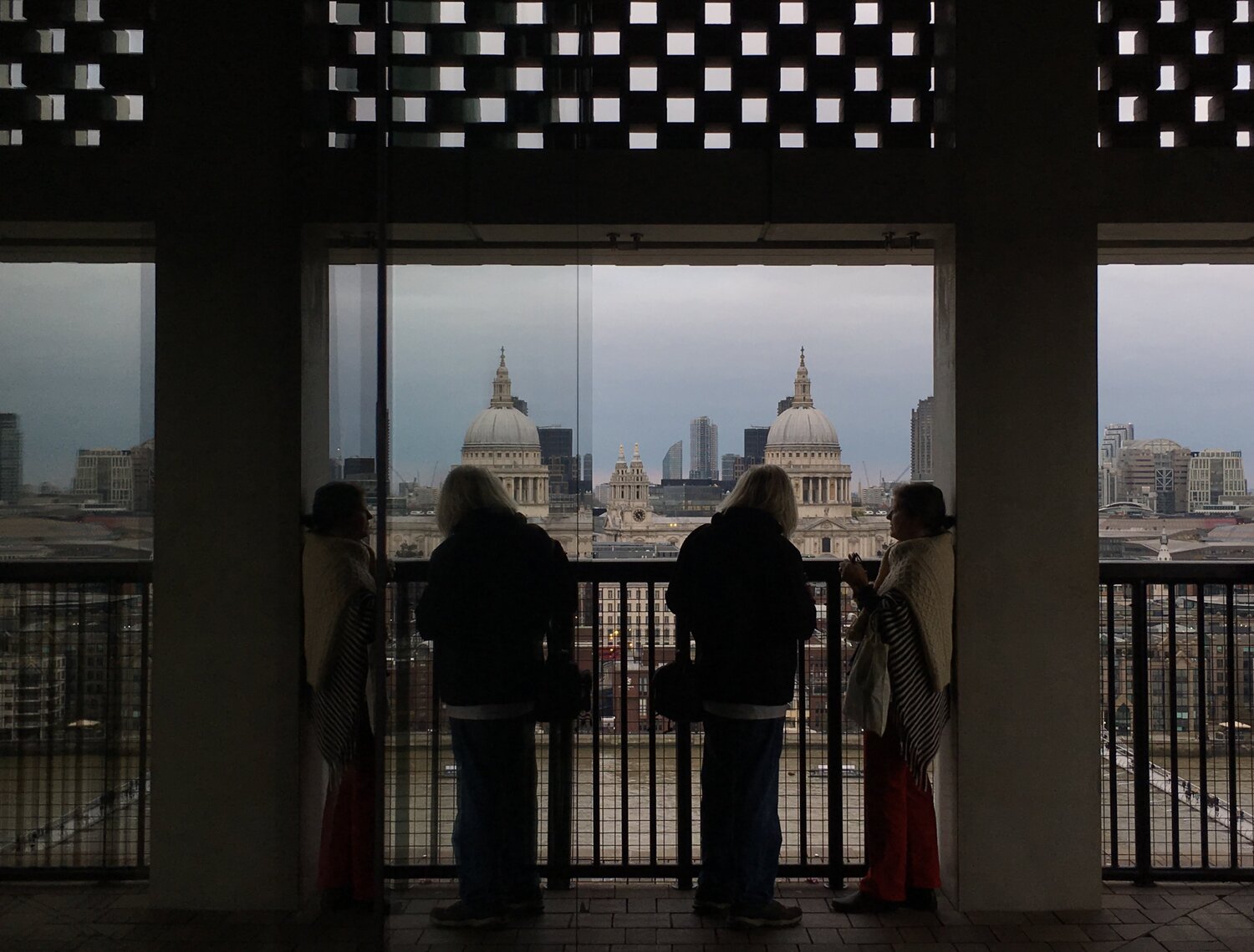 Mirrors in a city
