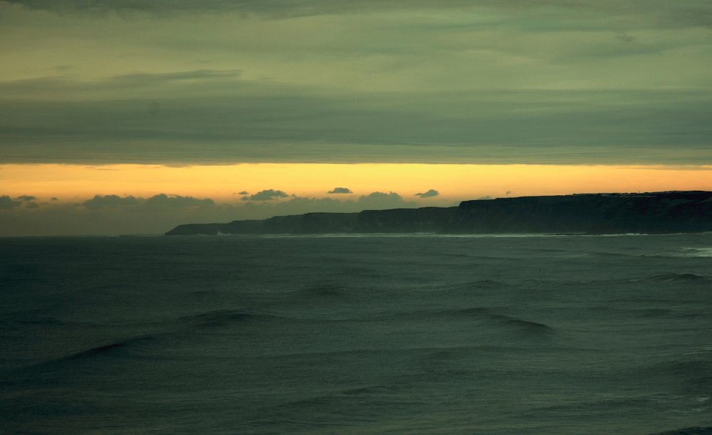 Dawn, North Sea coast, Yorkshire, England