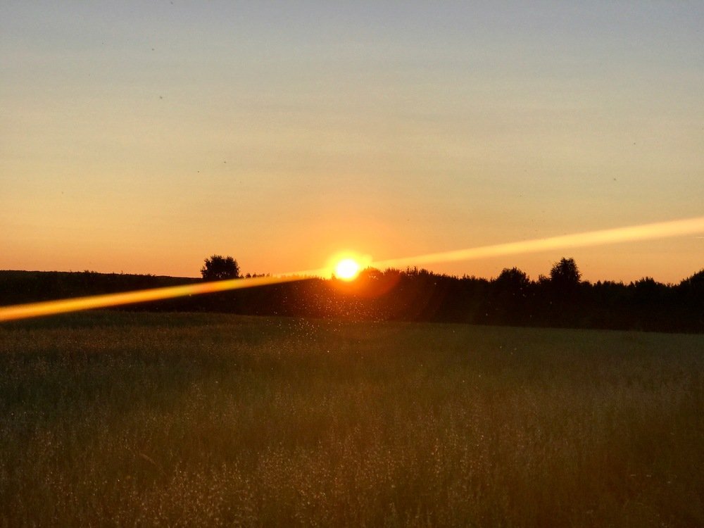 Солнечный компас заката.