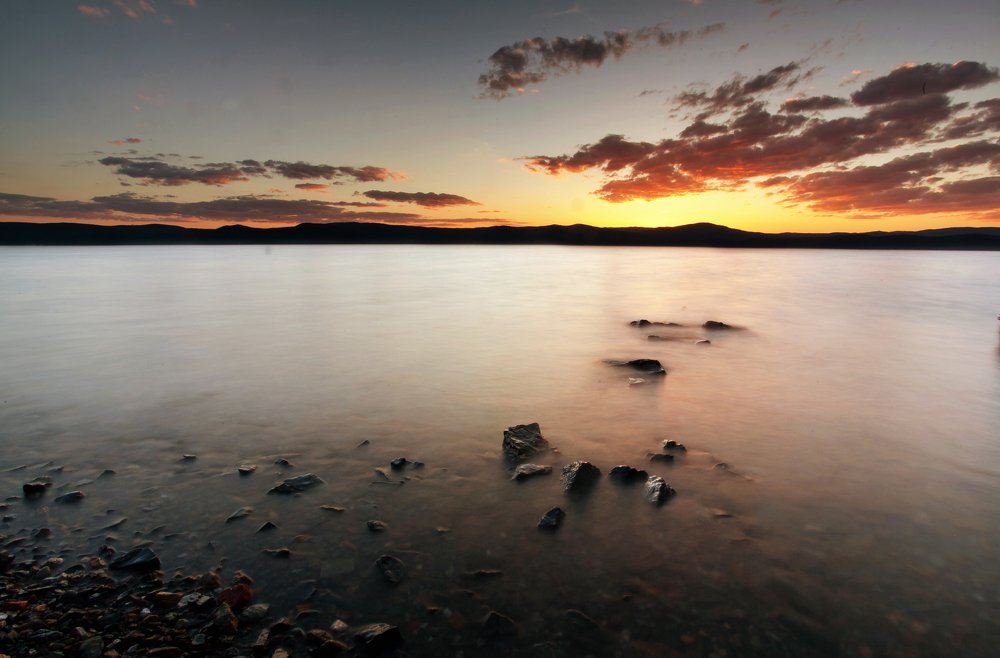 Закат на Озере Тургояк
