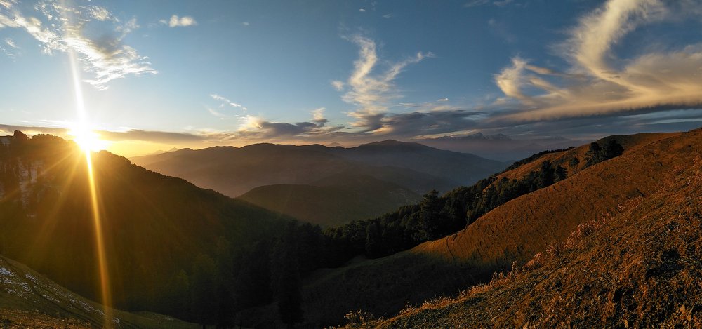 Mesmerizing view of sunset in Jammu