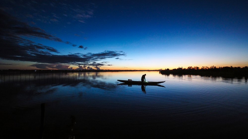 Working on the river