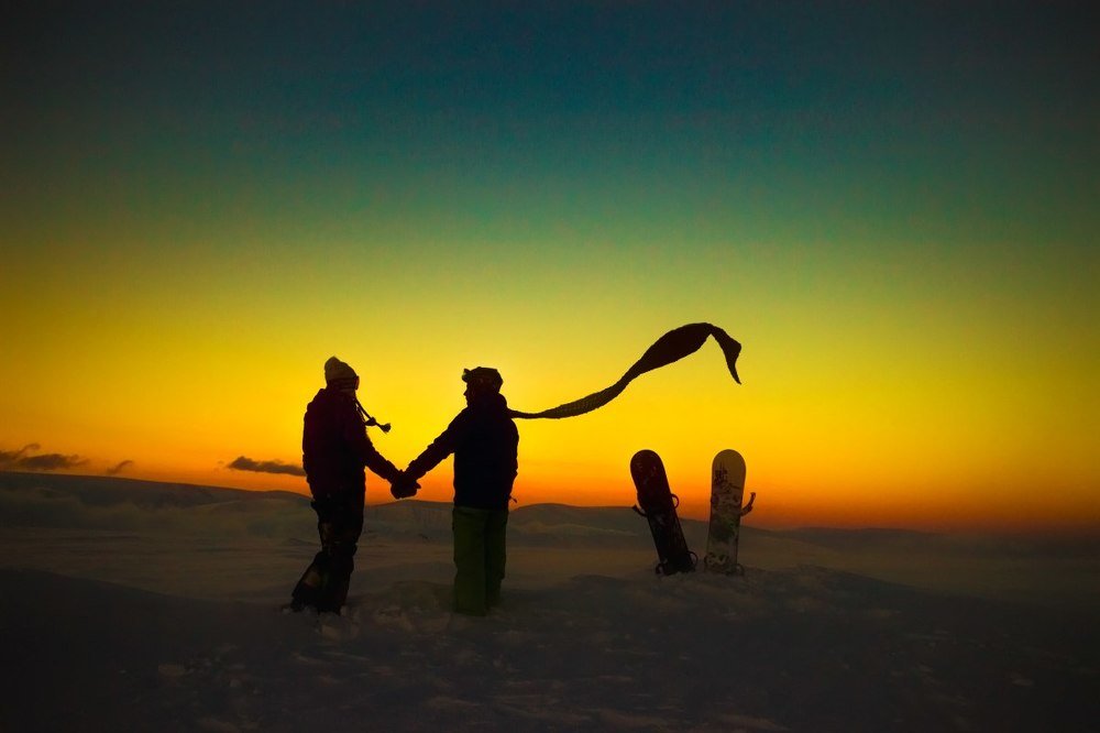 вечер в горах