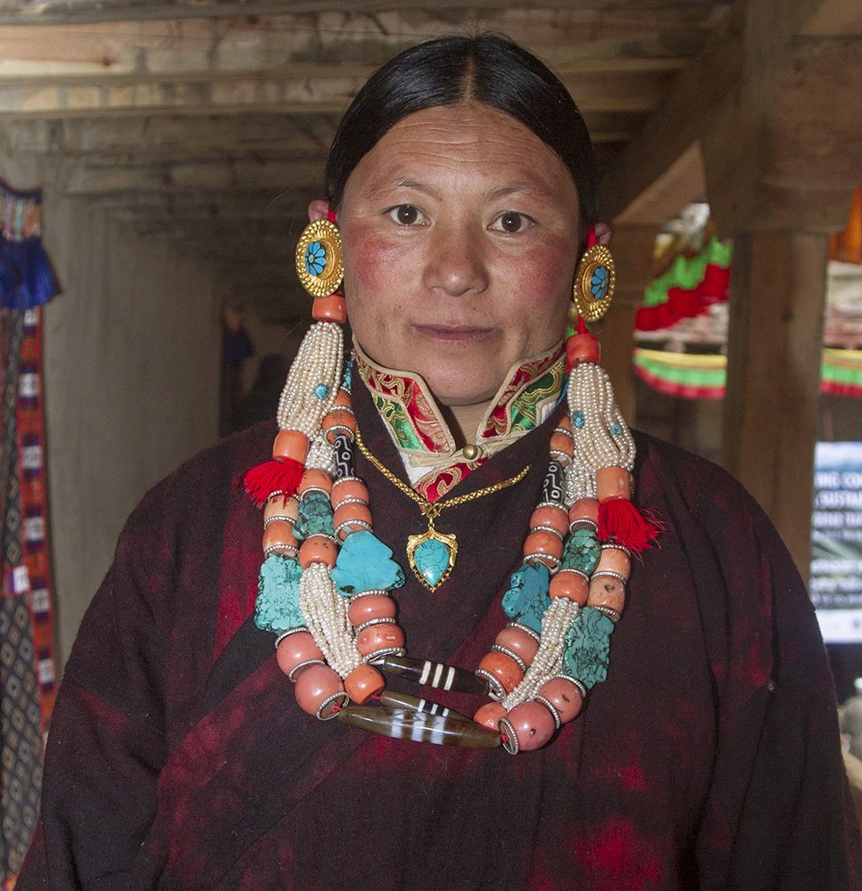 Indigenous women with ornaments