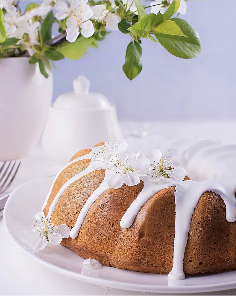 Тыквенные кексы с лимонной глазурью