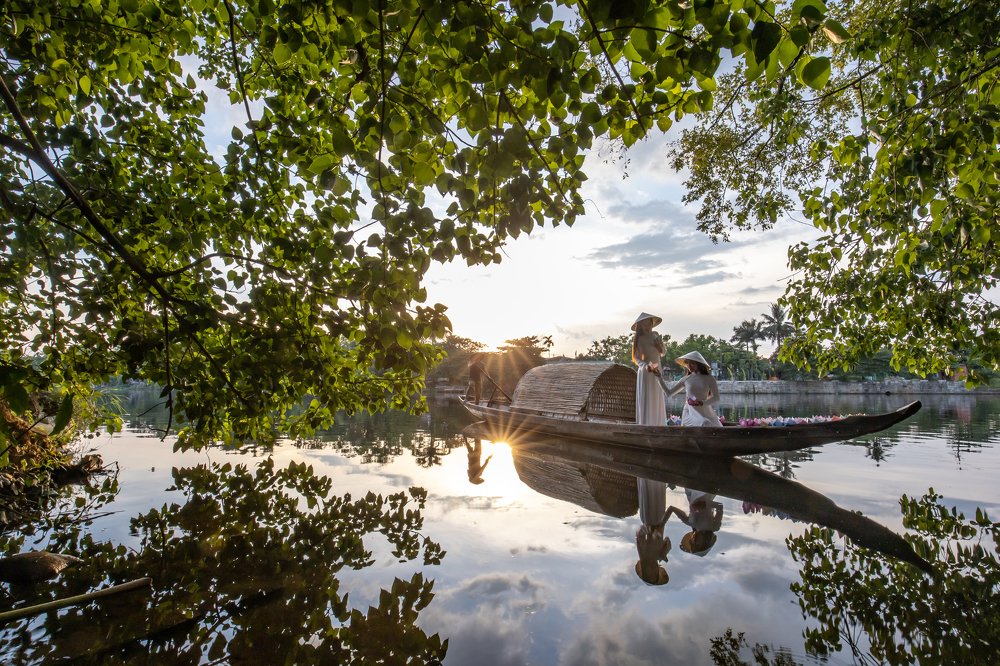 Sunset on the Nhu Y River