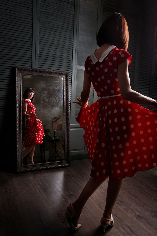 Пошила новенькое платье