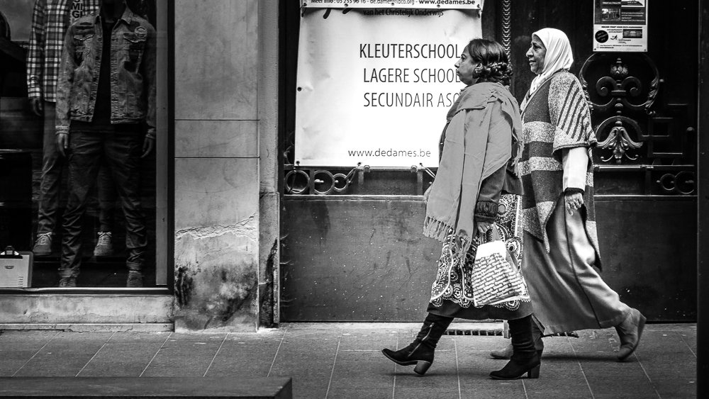 Gone shopping with a friend.