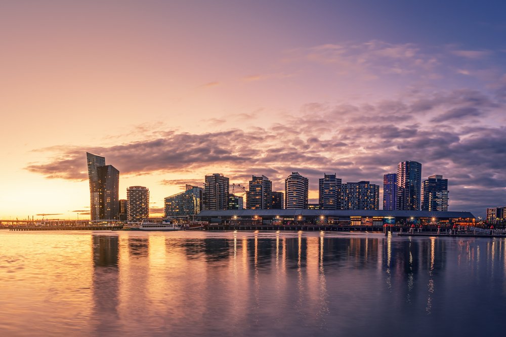 Dockland's sunset