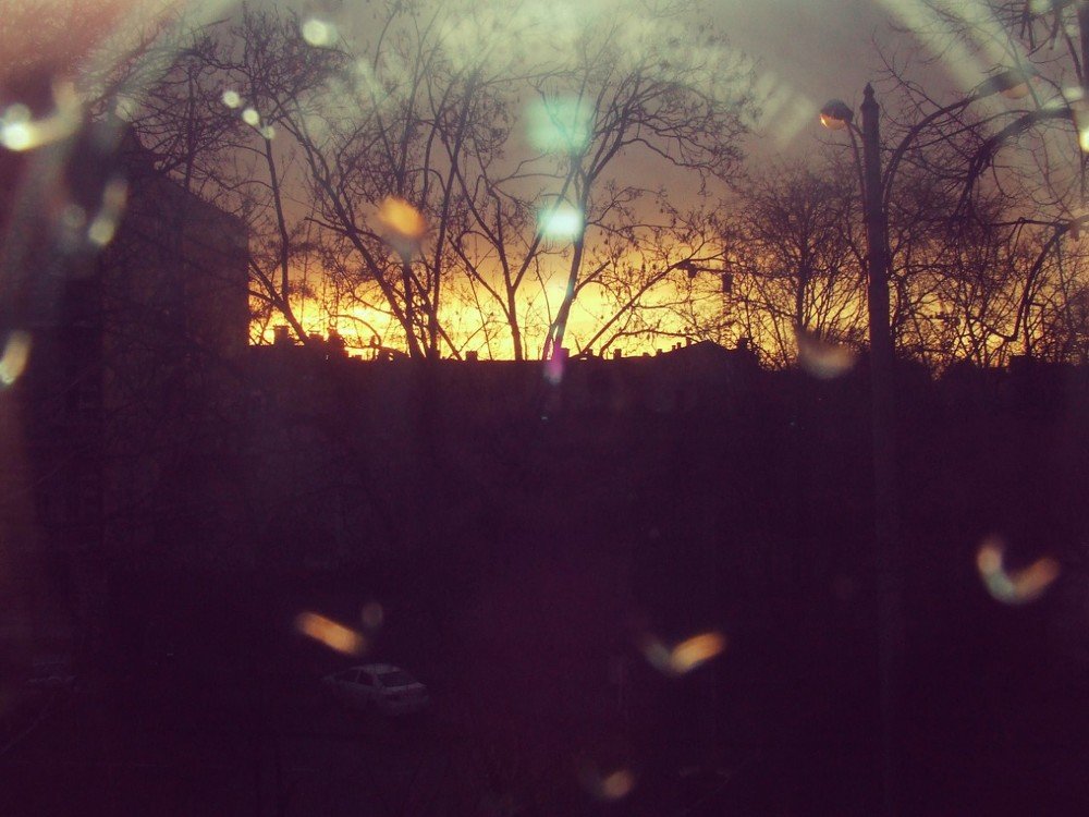 Закат в объяктиве